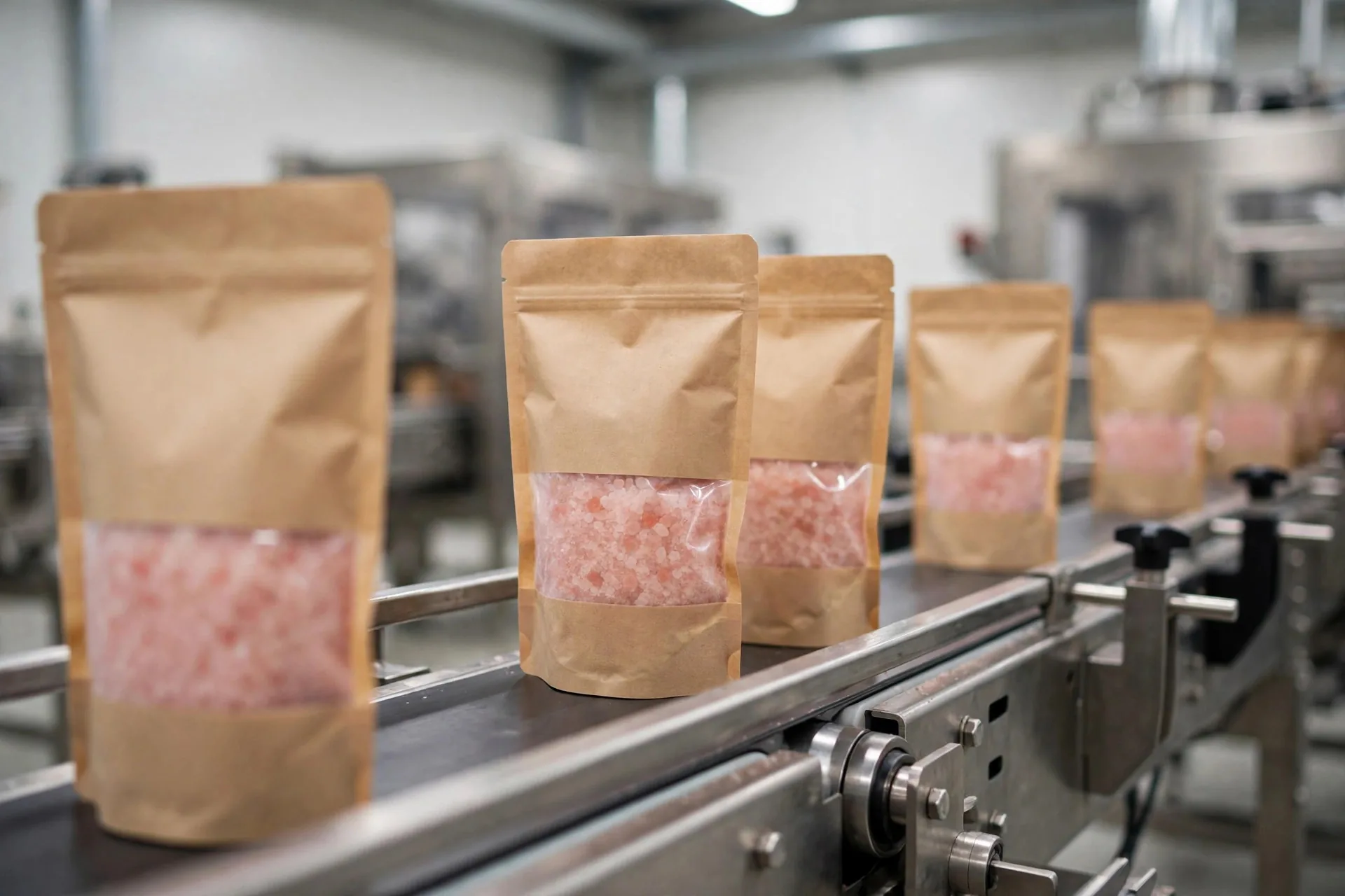Private label salt packaging line